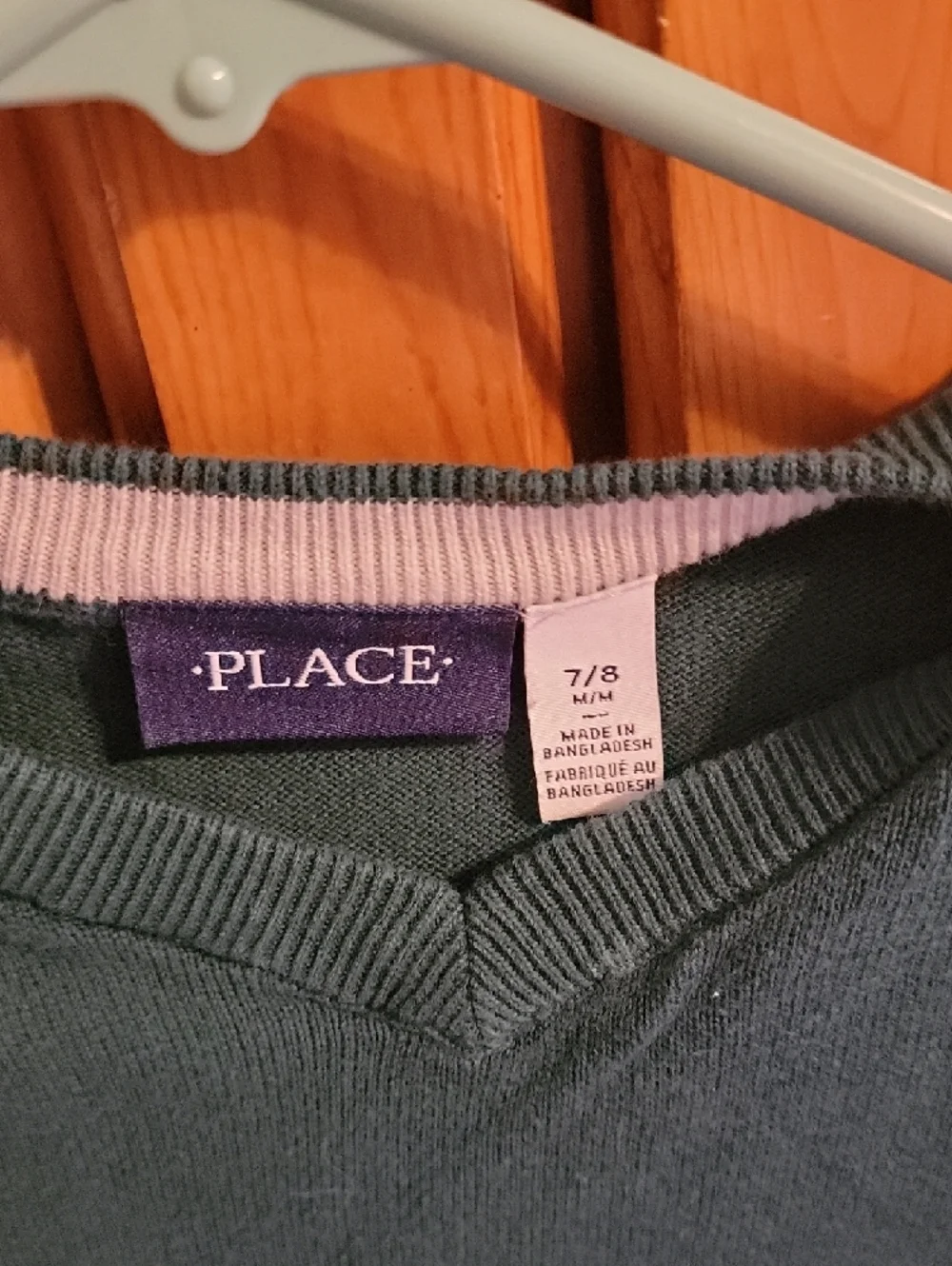 The Children's Place Dark Green V-Neck Sweater